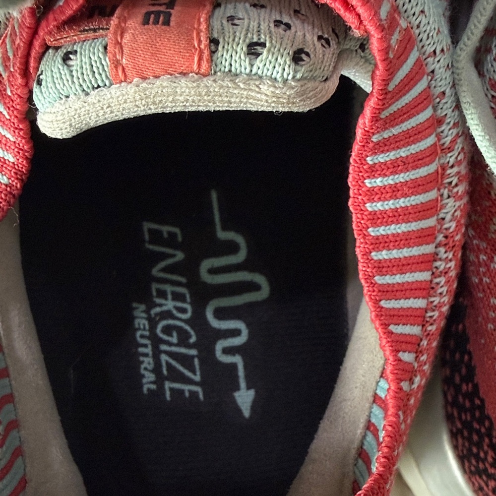 Brooks Women's Running Sneakers in Coral and Mint Green - Picture 2 of 4